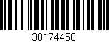 Código de barras (EAN, GTIN, SKU, ISBN): '38174458'