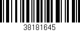 Código de barras (EAN, GTIN, SKU, ISBN): '38181645'
