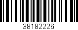 Código de barras (EAN, GTIN, SKU, ISBN): '38182226'