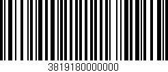 Código de barras (EAN, GTIN, SKU, ISBN): '3819180000000'