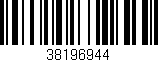 Código de barras (EAN, GTIN, SKU, ISBN): '38196944'