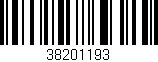 Código de barras (EAN, GTIN, SKU, ISBN): '38201193'