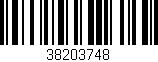 Código de barras (EAN, GTIN, SKU, ISBN): '38203748'