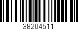 Código de barras (EAN, GTIN, SKU, ISBN): '38204511'