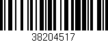 Código de barras (EAN, GTIN, SKU, ISBN): '38204517'
