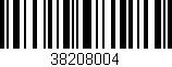 Código de barras (EAN, GTIN, SKU, ISBN): '38208004'