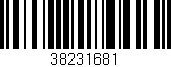 Código de barras (EAN, GTIN, SKU, ISBN): '38231681'