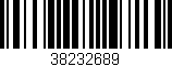 Código de barras (EAN, GTIN, SKU, ISBN): '38232689'