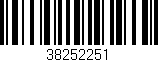 Código de barras (EAN, GTIN, SKU, ISBN): '38252251'