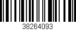 Código de barras (EAN, GTIN, SKU, ISBN): '38264093'
