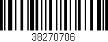 Código de barras (EAN, GTIN, SKU, ISBN): '38270706'