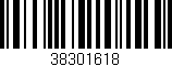Código de barras (EAN, GTIN, SKU, ISBN): '38301618'