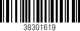 Código de barras (EAN, GTIN, SKU, ISBN): '38301619'