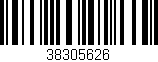 Código de barras (EAN, GTIN, SKU, ISBN): '38305626'