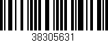 Código de barras (EAN, GTIN, SKU, ISBN): '38305631'