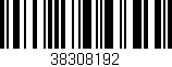 Código de barras (EAN, GTIN, SKU, ISBN): '38308192'