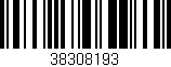 Código de barras (EAN, GTIN, SKU, ISBN): '38308193'
