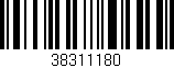 Código de barras (EAN, GTIN, SKU, ISBN): '38311180'
