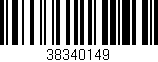 Código de barras (EAN, GTIN, SKU, ISBN): '38340149'