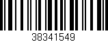Código de barras (EAN, GTIN, SKU, ISBN): '38341549'
