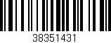 Código de barras (EAN, GTIN, SKU, ISBN): '38351431'