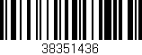 Código de barras (EAN, GTIN, SKU, ISBN): '38351436'