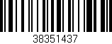 Código de barras (EAN, GTIN, SKU, ISBN): '38351437'