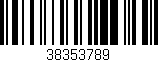 Código de barras (EAN, GTIN, SKU, ISBN): '38353789'