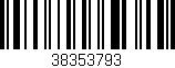 Código de barras (EAN, GTIN, SKU, ISBN): '38353793'