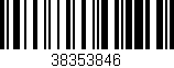 Código de barras (EAN, GTIN, SKU, ISBN): '38353846'