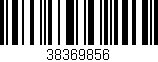 Código de barras (EAN, GTIN, SKU, ISBN): '38369856'