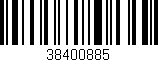 Código de barras (EAN, GTIN, SKU, ISBN): '38400885'