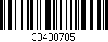Código de barras (EAN, GTIN, SKU, ISBN): '38408705'