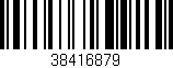 Código de barras (EAN, GTIN, SKU, ISBN): '38416879'