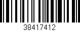 Código de barras (EAN, GTIN, SKU, ISBN): '38417412'