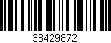 Código de barras (EAN, GTIN, SKU, ISBN): '38429872'