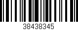 Código de barras (EAN, GTIN, SKU, ISBN): '38438345'