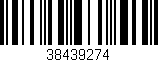 Código de barras (EAN, GTIN, SKU, ISBN): '38439274'