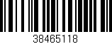 Código de barras (EAN, GTIN, SKU, ISBN): '38465118'