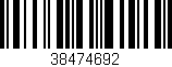 Código de barras (EAN, GTIN, SKU, ISBN): '38474692'