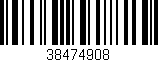 Código de barras (EAN, GTIN, SKU, ISBN): '38474908'