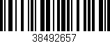 Código de barras (EAN, GTIN, SKU, ISBN): '38492657'