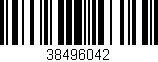 Código de barras (EAN, GTIN, SKU, ISBN): '38496042'