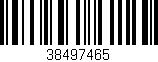 Código de barras (EAN, GTIN, SKU, ISBN): '38497465'