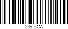 Código de barras (EAN, GTIN, SKU, ISBN): '385-BCA'