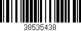 Código de barras (EAN, GTIN, SKU, ISBN): '38535438'