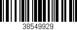 Código de barras (EAN, GTIN, SKU, ISBN): '38549929'