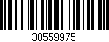 Código de barras (EAN, GTIN, SKU, ISBN): '38559975'