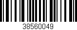 Código de barras (EAN, GTIN, SKU, ISBN): '38560049'