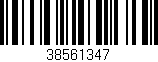 Código de barras (EAN, GTIN, SKU, ISBN): '38561347'